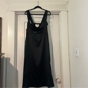 BHLDN Black Midi Dress